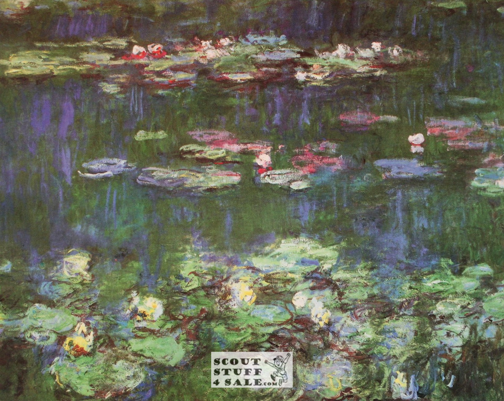 Water Lilies by Claude Monet Painting Poster Postcard by Classico SF #194-006, 11x14"