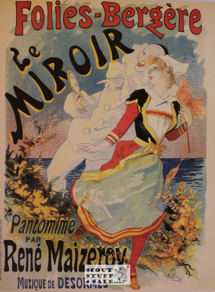 Folies-Bergere French Advertising Poster Postcard by Classico SF #194-507, 11x14"