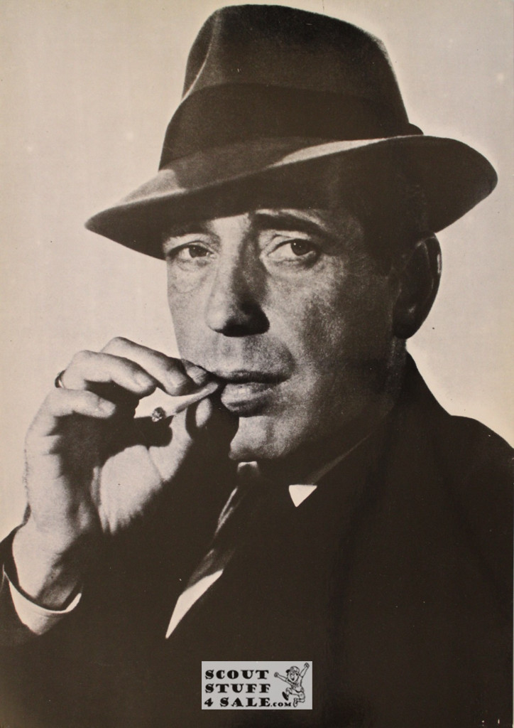 Humphrey Bogart Vintage French Poster, Editions Nugeron #AF2, 11x15.25"