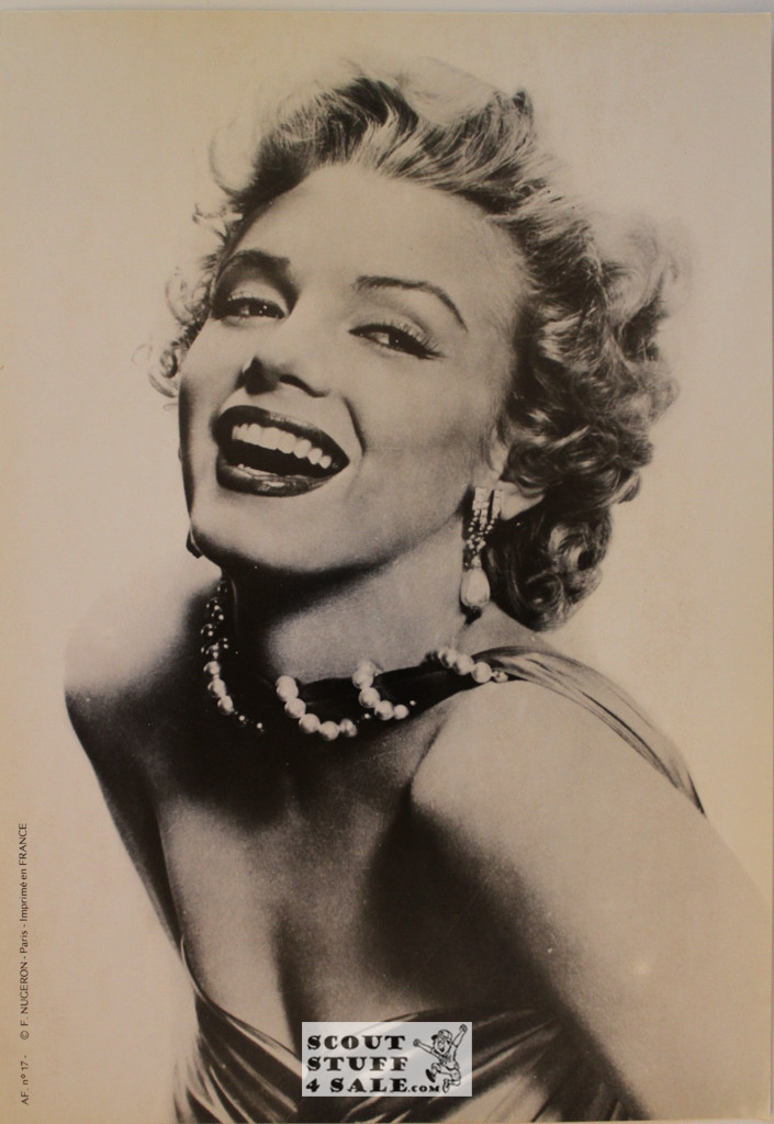 Marilyn Monroe Vintage French Poster, Editions Nugeron #AF17, 11x15.25"