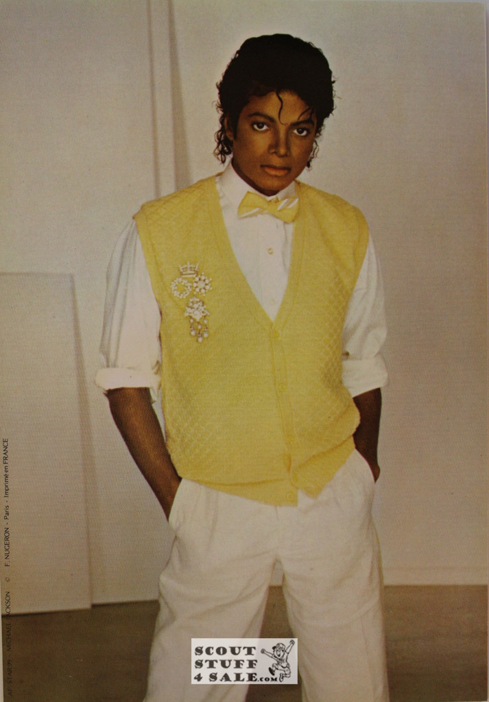 Michael Jackson Vintage French Poster, Editions Nugeron #AF99, 11x15.25"