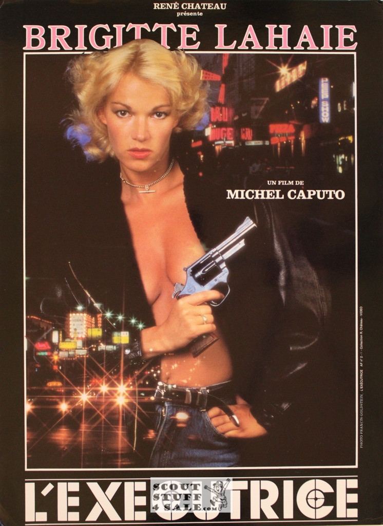 Brigitte Lahaie Vintage French Movie Poster, Editions Nugeron #E2, 11x15.25"