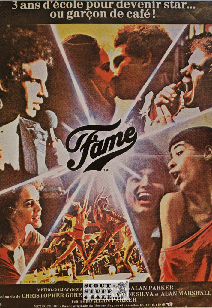 Fame Vintage French Movie Poster, Editions Nugeron #E104, 11x15.25"