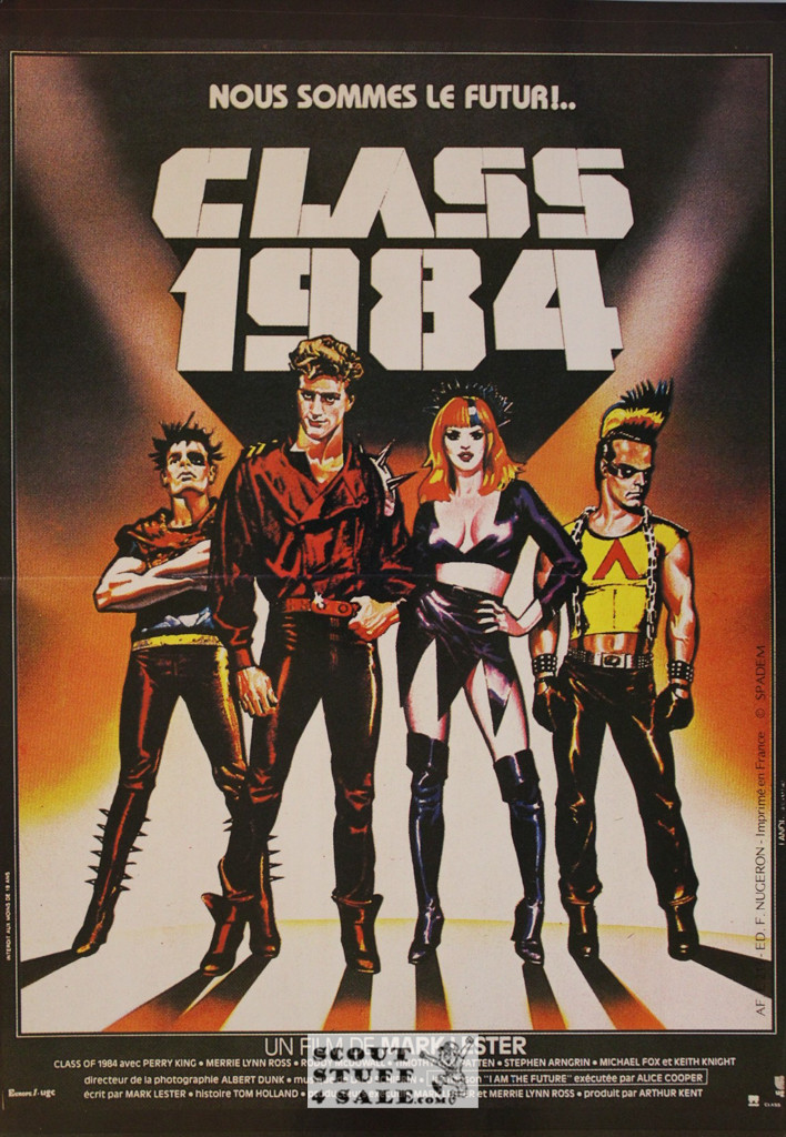 Class 1984 Vintage French Movie Poster, Editions Nugeron #E213, 11x15.25"