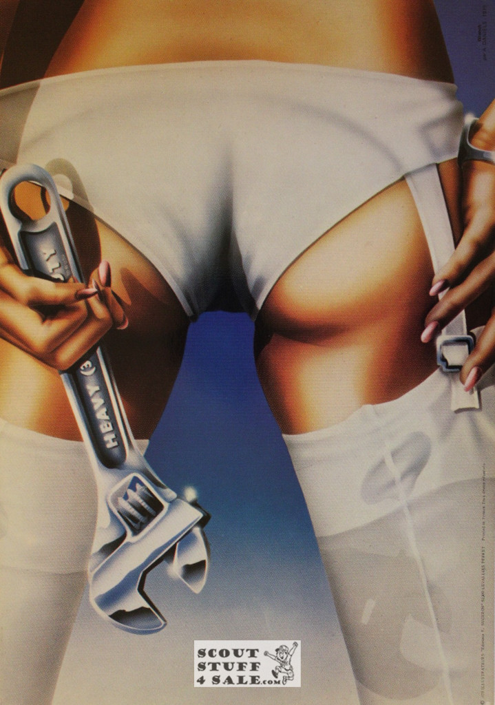 Wrench Illustration Art by A. Daniels, French Poster, Editions Nugeron #H78, 11x15.25"