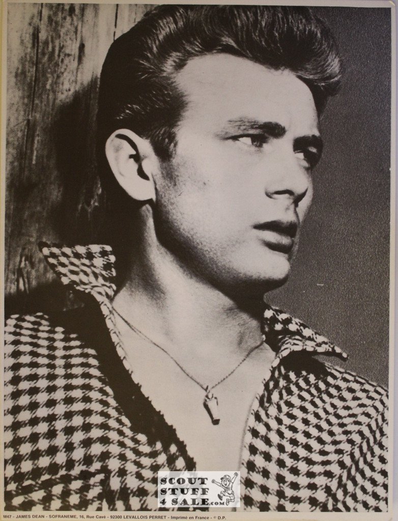 James Dean Vintage French Poster, Sofraneme #M47, 11.5x15"