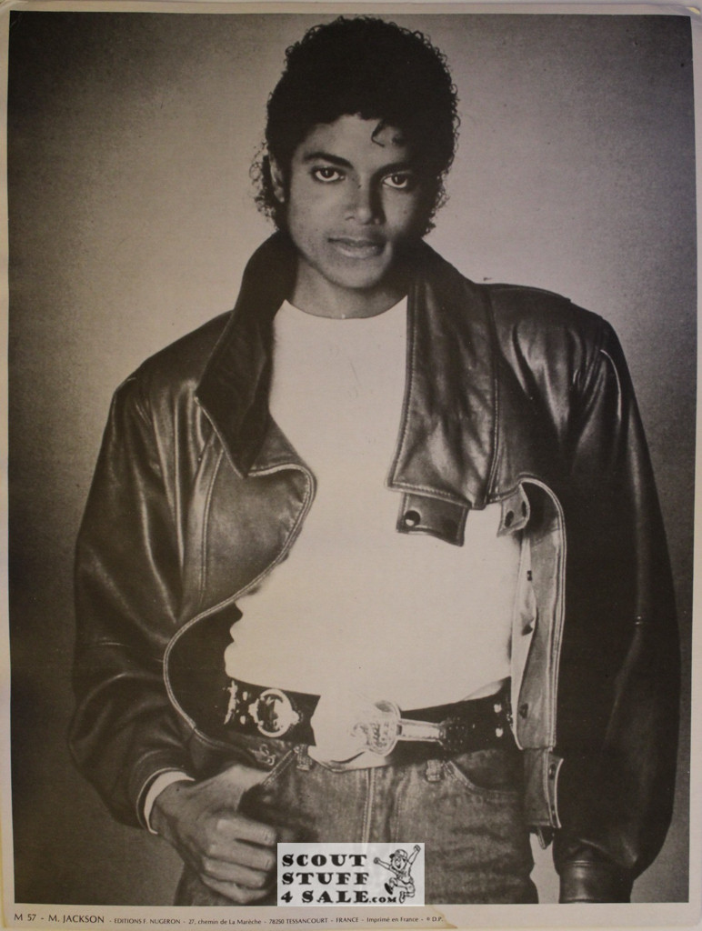 Michael Jackson Vintage French Poster, Sofraneme #M57, 11.5x15"