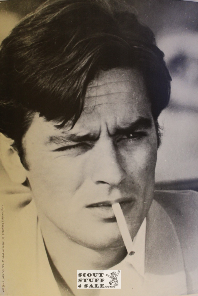 Alain Delon Vintage French Poster, Editions Nugeron #MP26, 10.5x15.25"