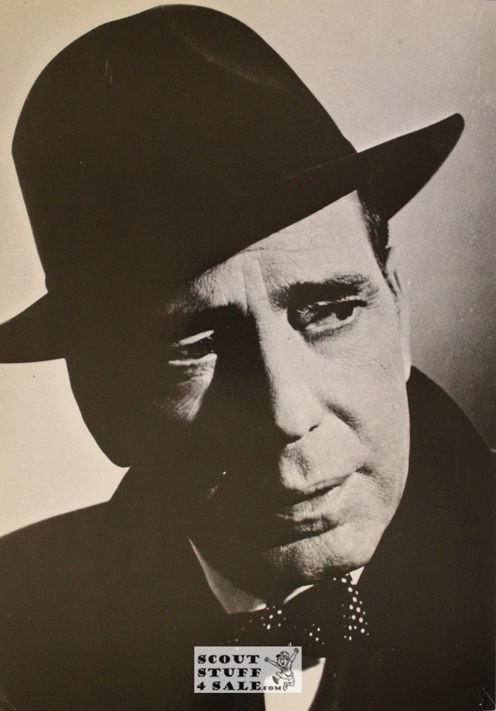 Humphrey Bogart Vintage French Poster, Editions Nugeron #MP180, 10.5x15.25"