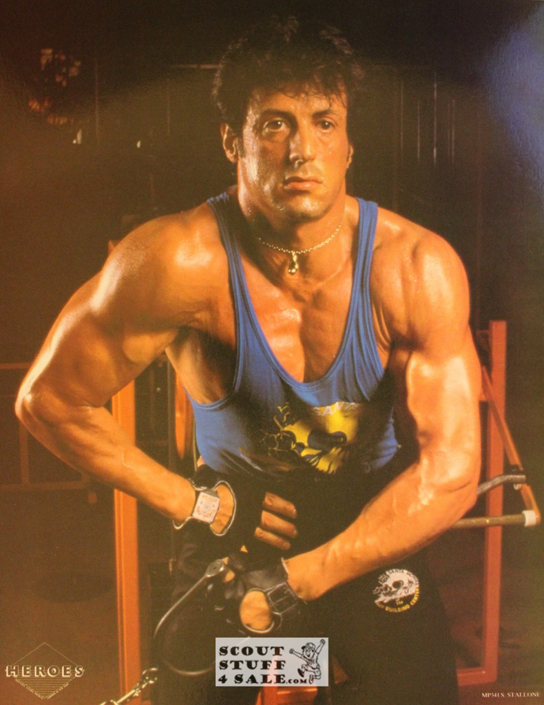 Sylvester Stallone Vintage French Poster, Editions Nugeron #MP341, 11.75x15"