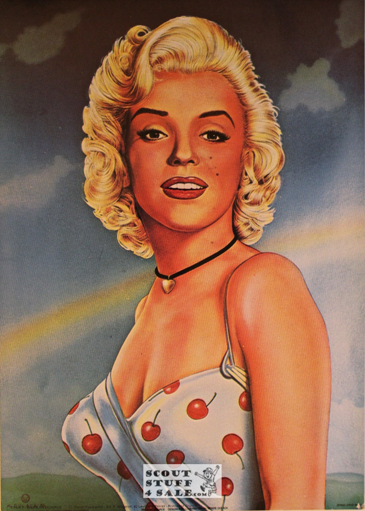 Marilyn Monroe Vintage French Poster, Editions Nugeron #STAR1, 10.5x15.25"