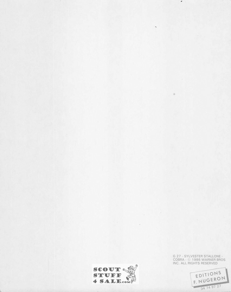 Sylvester Stallone 8x10" French Poster by Editions Nugeron #G27