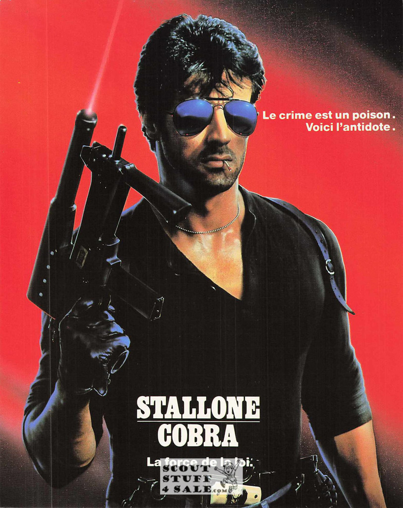 Sylvester Stallone Cobra 8x10" French Poster by Editions Nugeron #G28