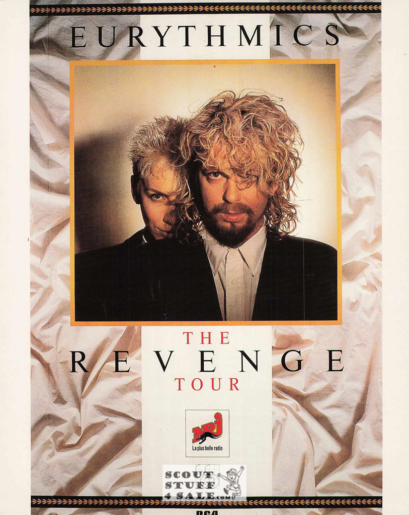 The Eurythmics Revenge Tour 8x10" French Poster by Editions Nugeron #G29