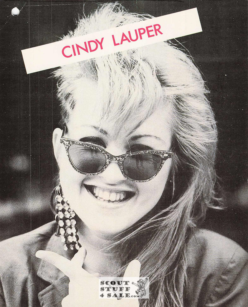 Cindy Lauper 8x10" French Poster by Editions Nugeron #G39, hole punched in corner
