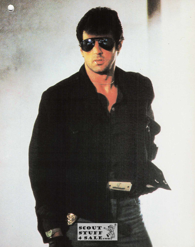 Sylvester Stallone 8x10" French Poster by Editions Nugeron #G27, hole punched in corner