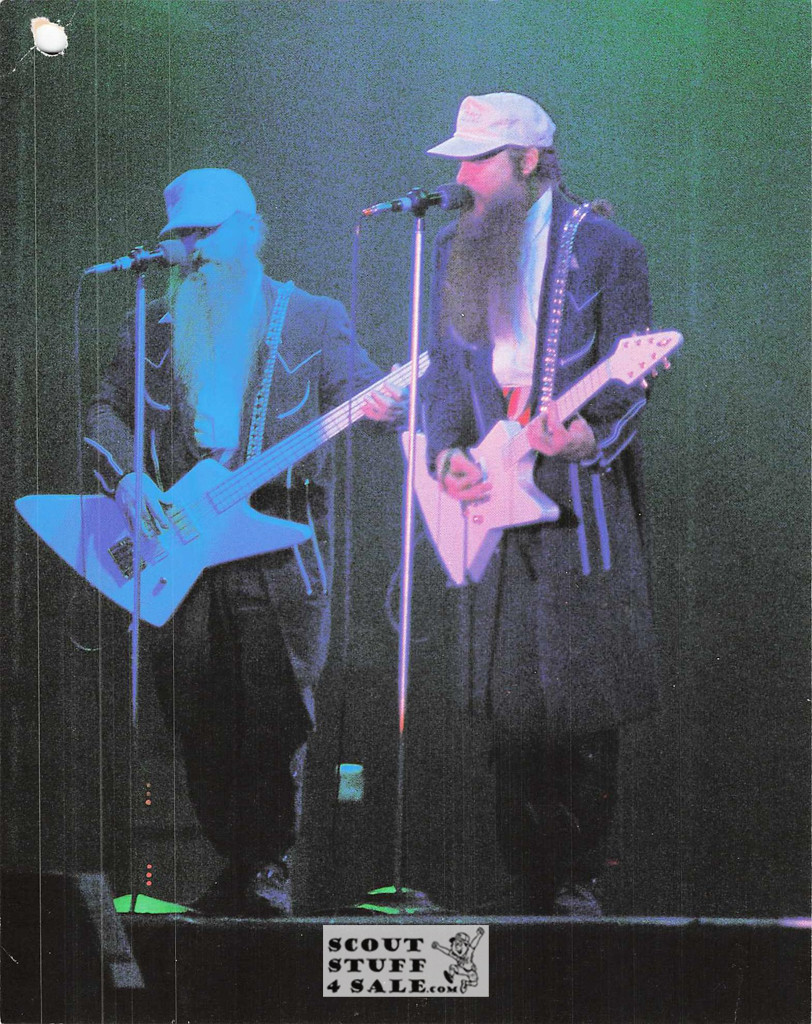 ZZ Top 8x10" French Poster by Editions Nugeron #G11, hole punched in corner