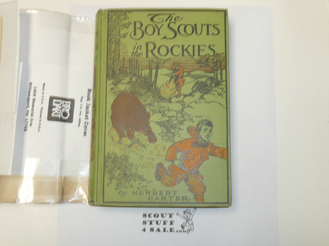 The Boy Scouts in the Rockies, By Herbert Carter, 1913 First Edition, Hardbound with Dust Jacket, Boy Scout Story Book #2