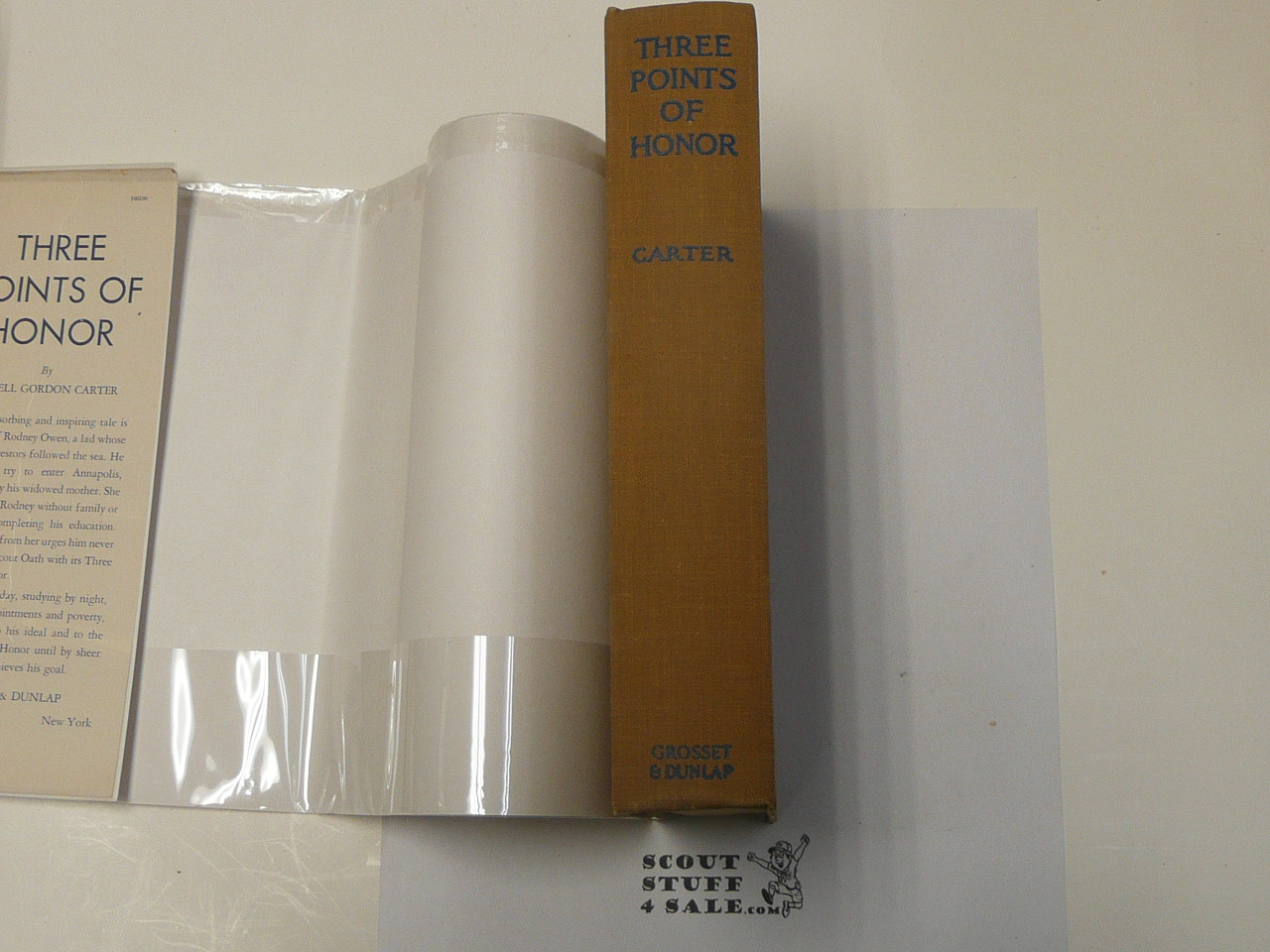 Three Points of Honor, By Russell Gordon Carter Carter, 1929 First Edition, Hardbound with Dust Jacket, Boy Scout Story Book