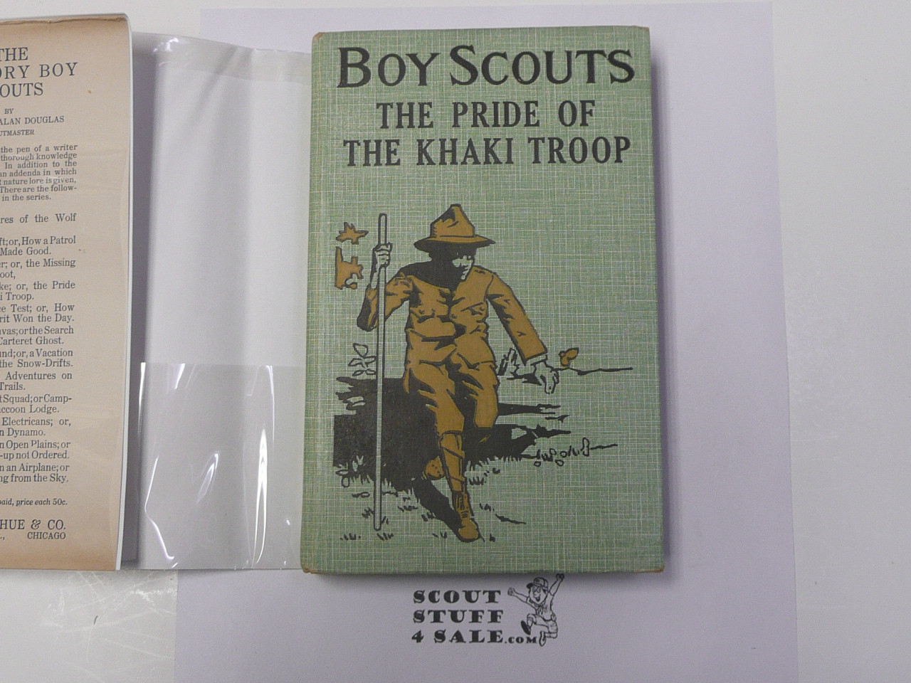 The Hickory Ridge Boy Scouts Great Hike or The Pride of the Khaki Troop, By Captain Alan Douglas, 1913 First Edition, Hardbound with Dust Jacket, Boy Scout Story Book