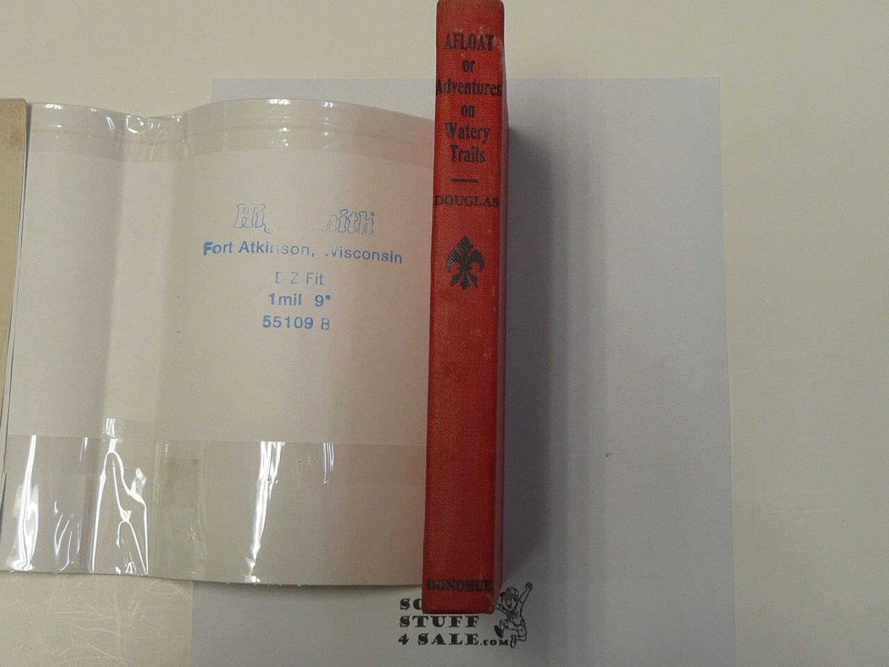 Hickory Ridge Boy Scouts Afloat or Adventures on Watery Trsails, By Captain Alan Douglas, 1917 First Edition, Hardbound with Dust Jacket, Boy Scout Story Book