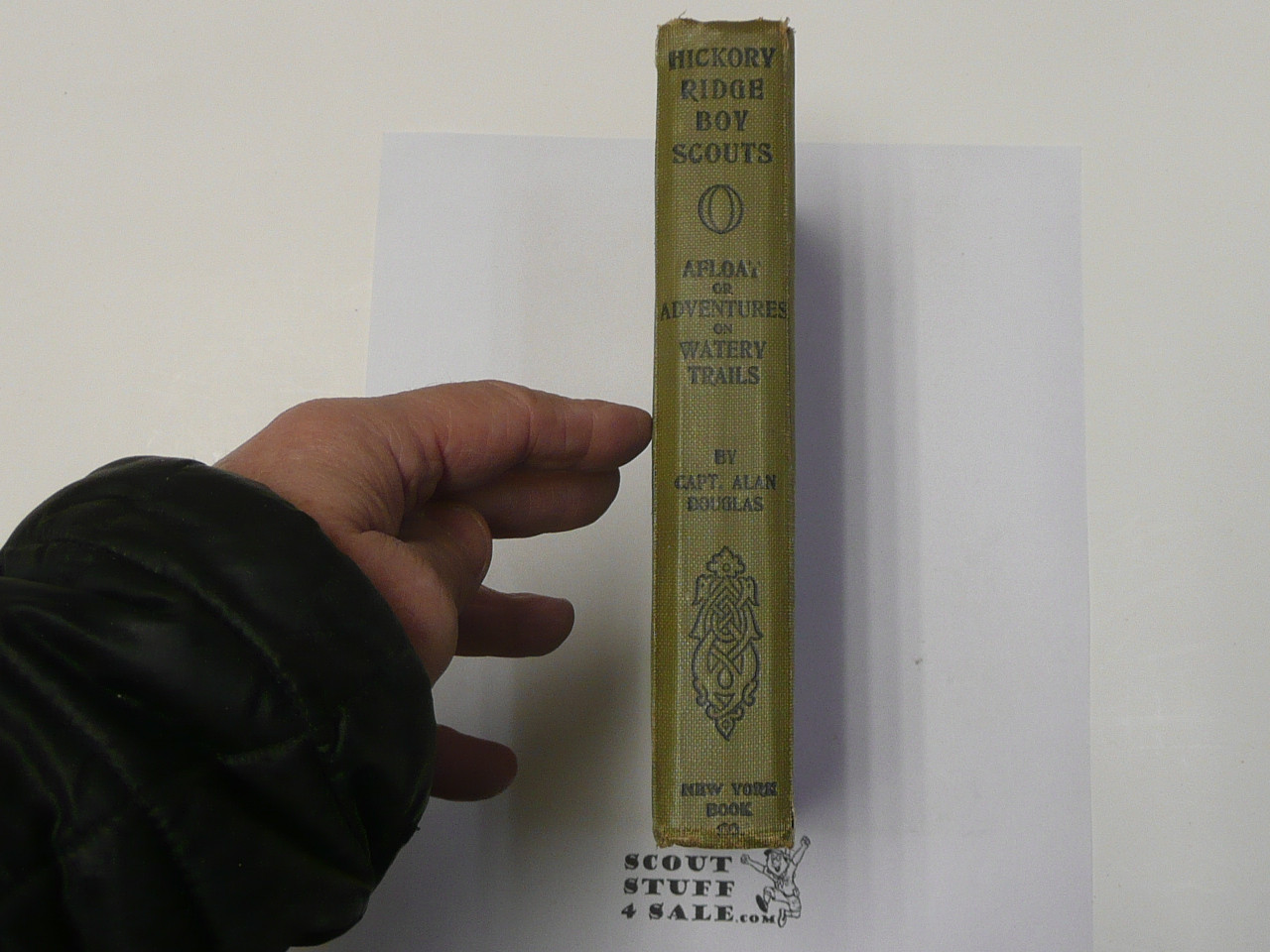 Hickory Ridge Boy Scouts Afloat or Adventures on Watery Trsails, By Captain Alan Douglas, 1917 First Edition, Hardbound, Boy Scout Story Book