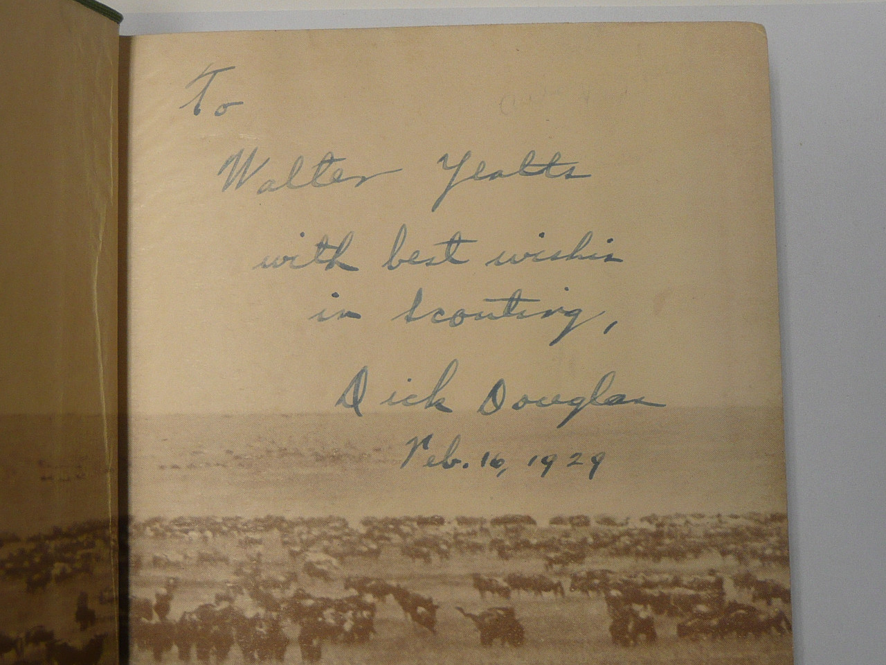 Three Boy Scouts in Africa, by Dick Douglas Jr Martin and Oliver., 1928 4th Printing, Hardbound, Inscribed and signed by Author