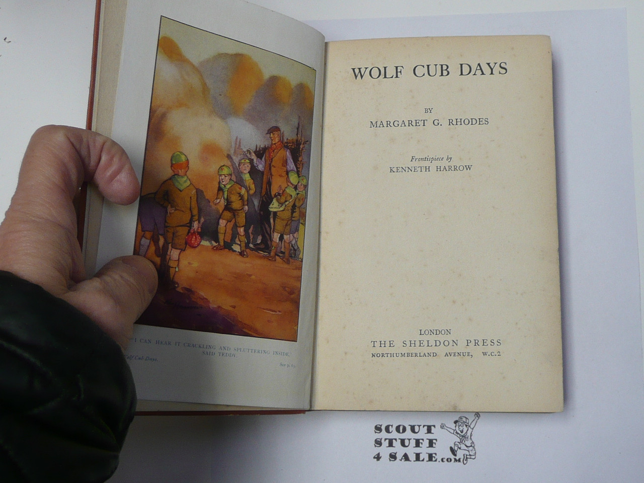 Wolf Cub Days, By Margaret G. Rhodes, 1930's Harbound, U.K. Cub Scout Story Book