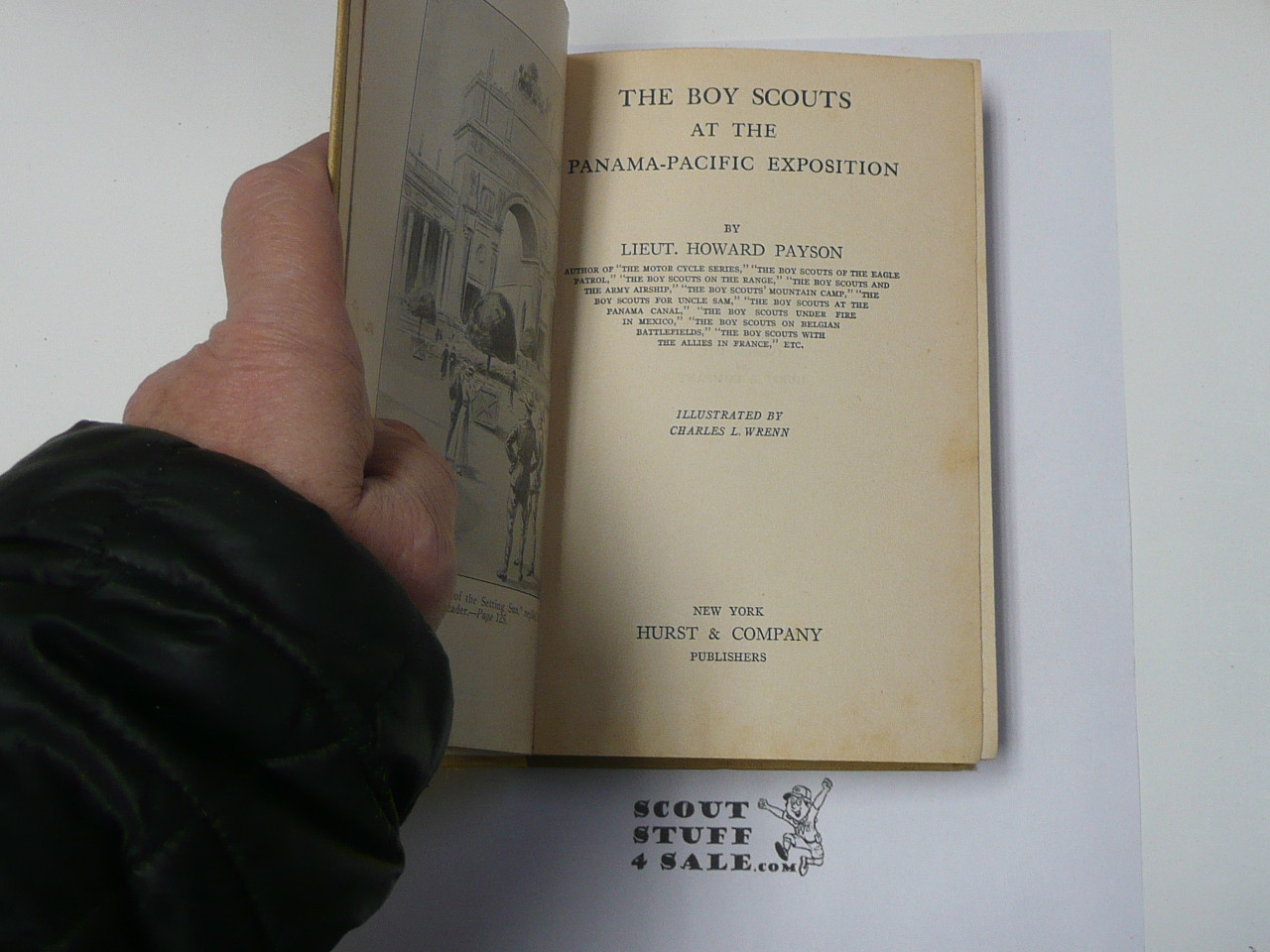 The Boy Scouts at the Panama-Pacific Exposition, by Lieutenant Howard Payson, 1915 First Edition, Hardbound, Boy Scout Story Book