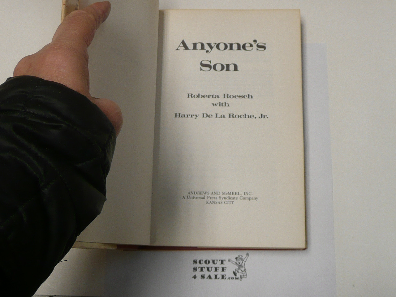 Anyone's Son, By Roberta Roesch & Harry De La Roche Jr., 1979 First Edition, Hardbound with Dust Jacket