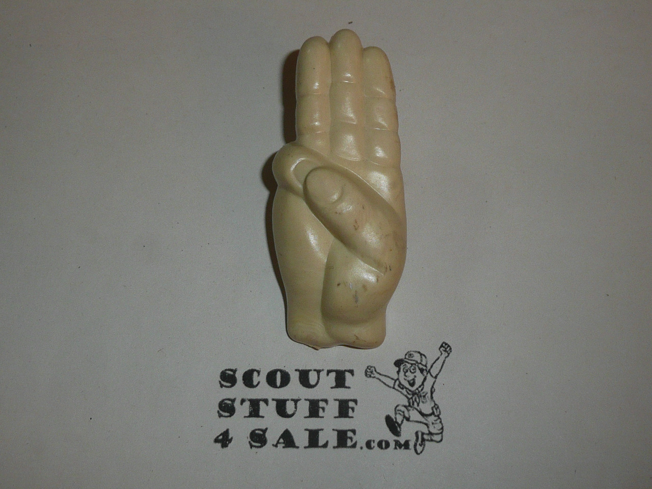 Hand in Scout Sign Neckerchief Slide, by Magnus #2