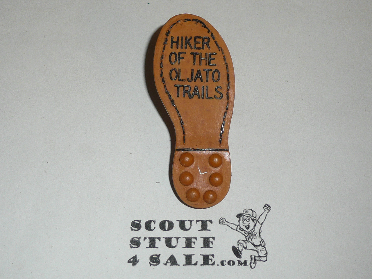 Hiker of the Oljato Trails Boot NEAL Neckerchief Slide, Camp Oljato