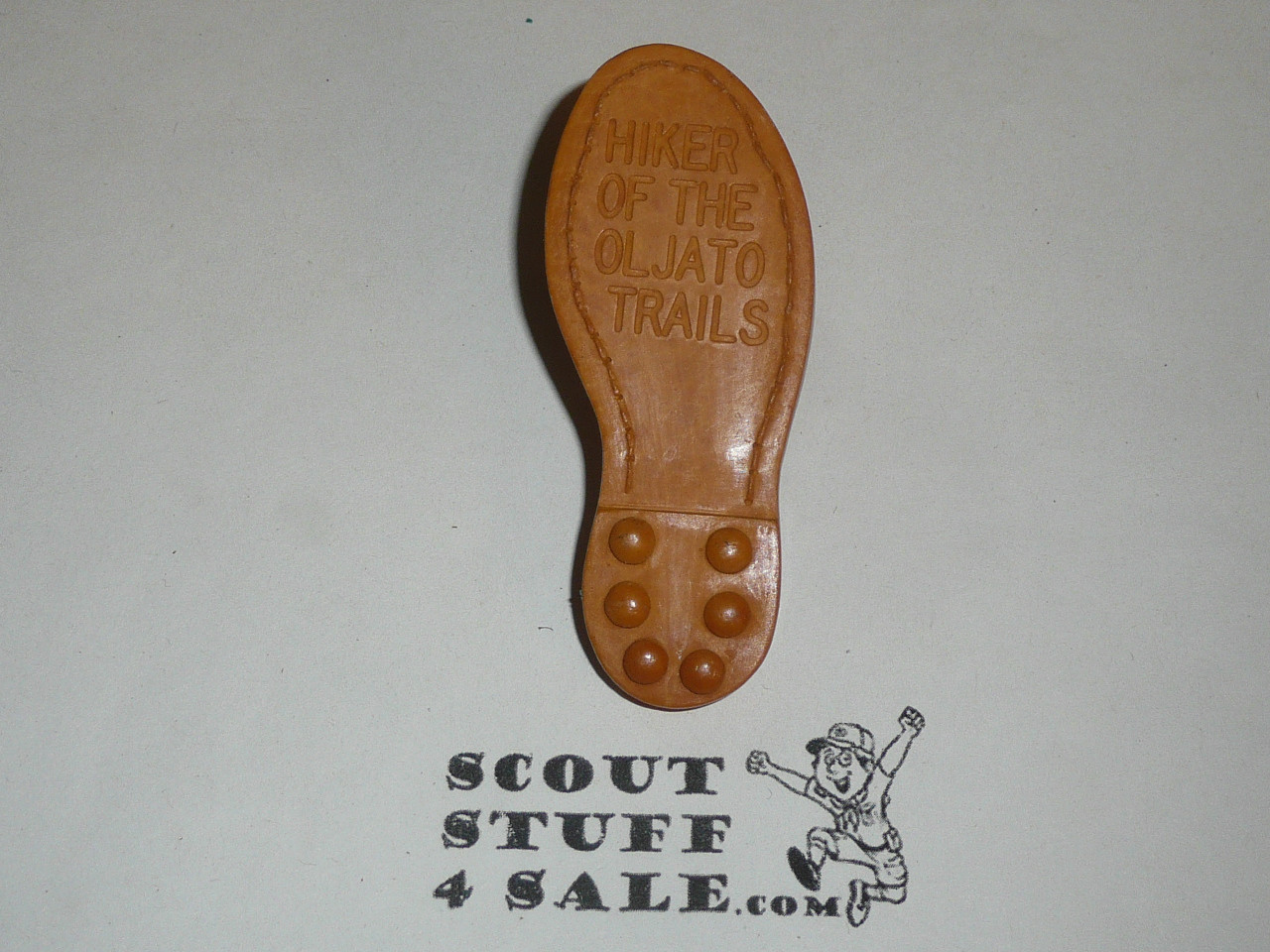 Hiker of the Oljato Trails Boot NEAL Neckerchief Slide, Camp Oljato #2