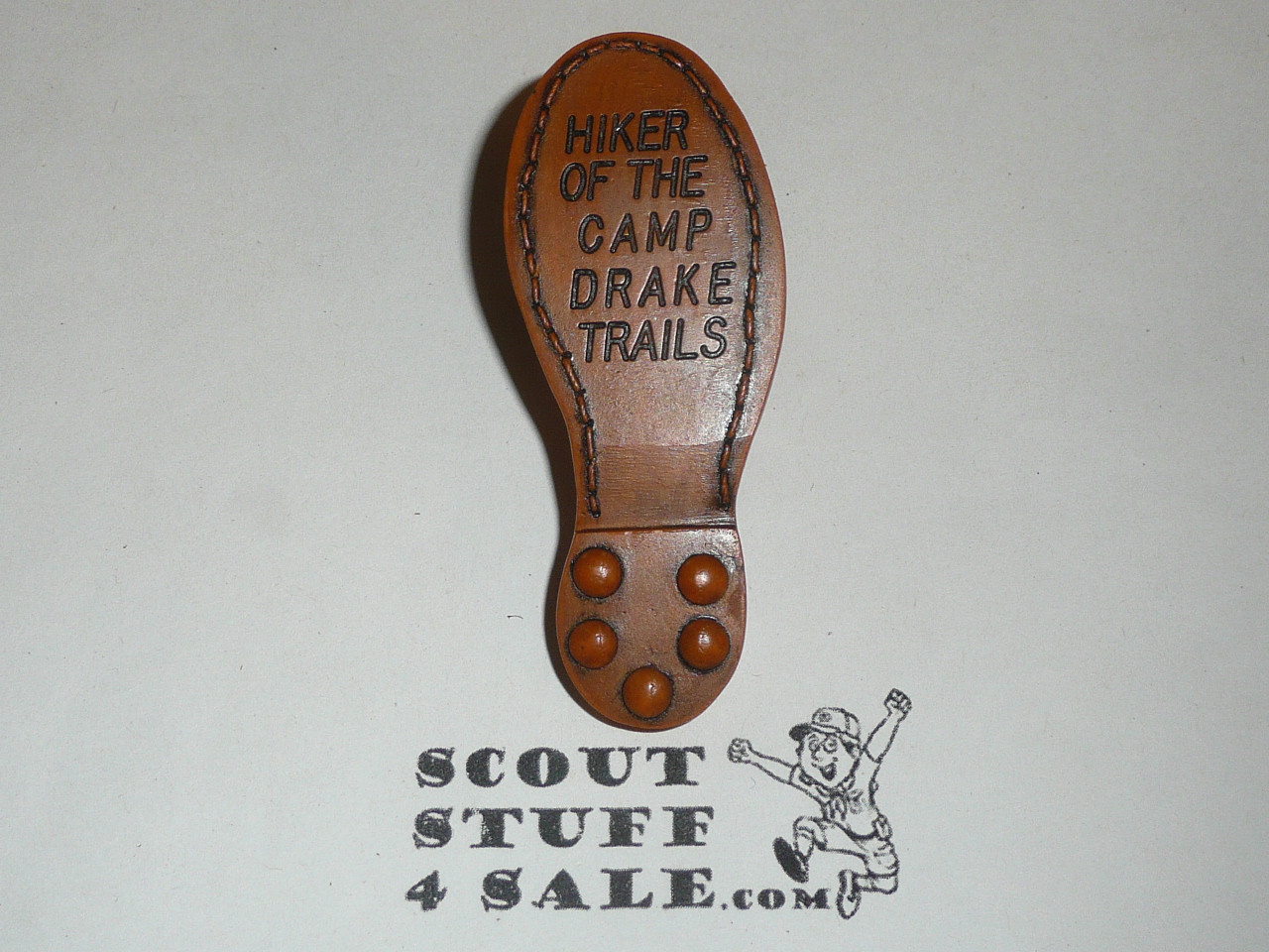 Hiker of the Camp Drake Trails Boot NEAL Neckerchief Slide