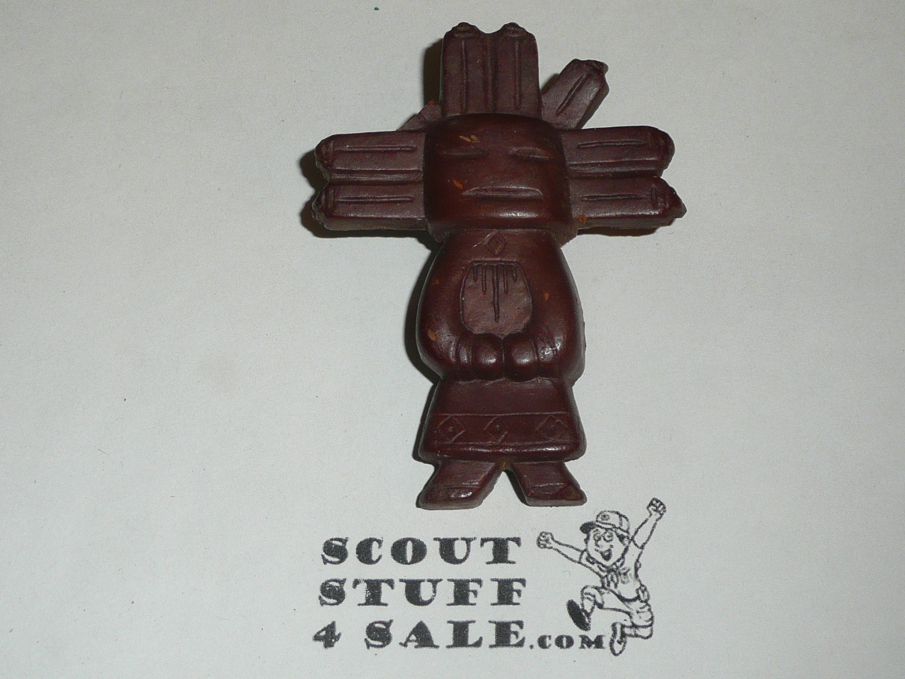 Kachina Indian Resin Neckerchief Slide, by Torchy, unpainted