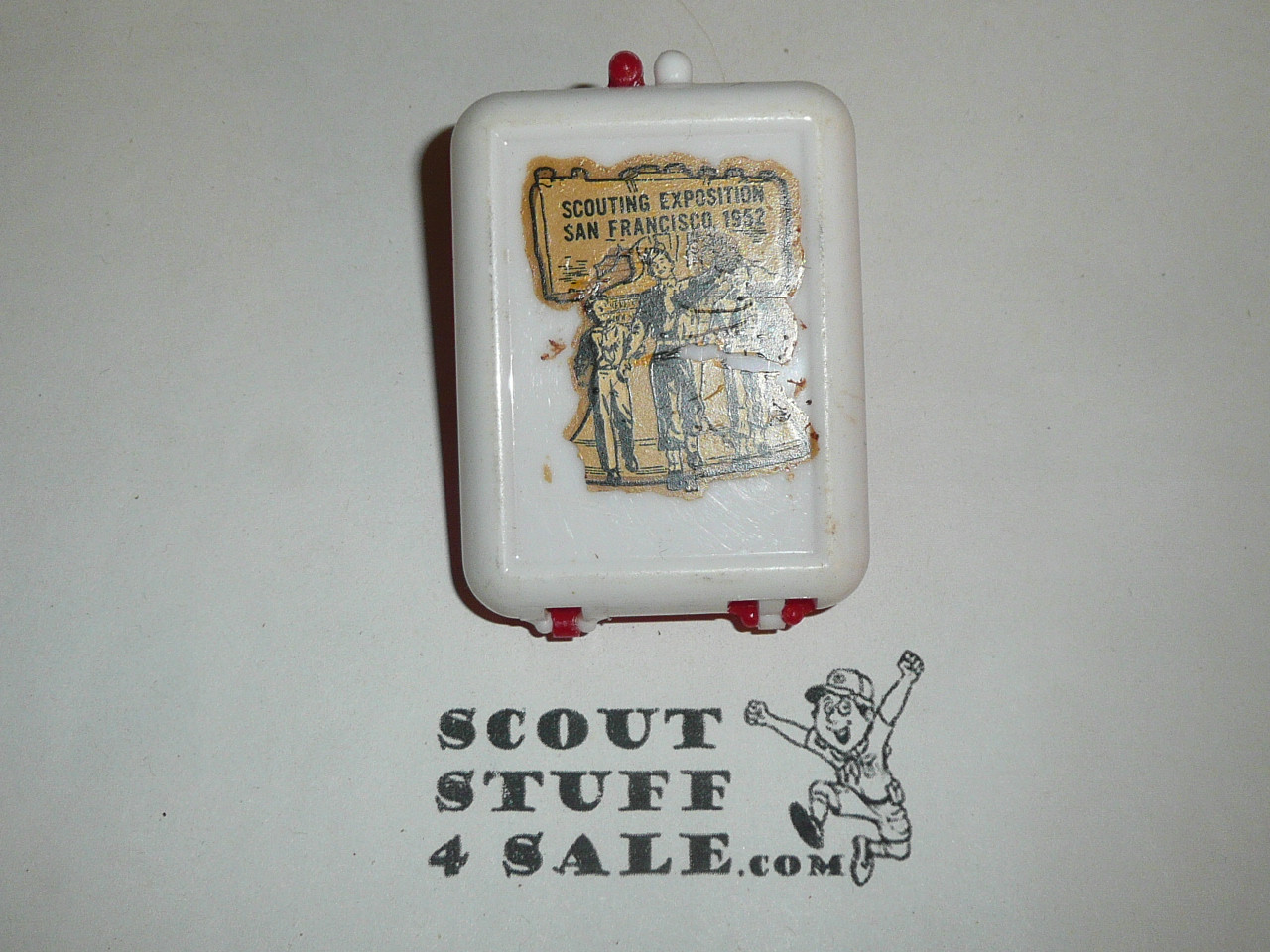 1952 San Francisco Area Council Scouting Exposition Plastic Neckerchief Slide