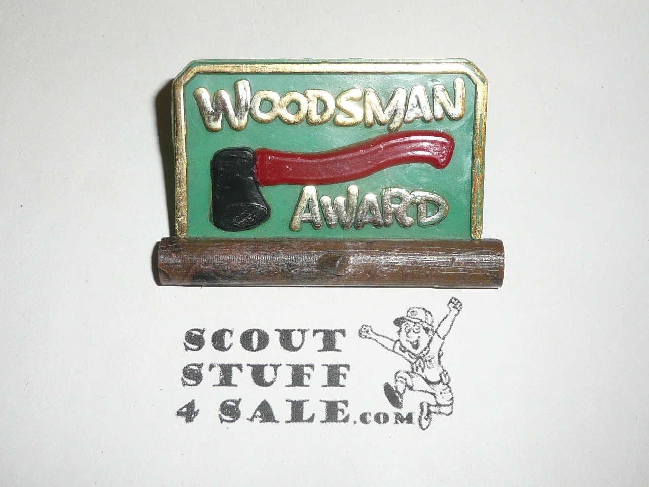 Woodsman Award Plastic Neckerchief Slide