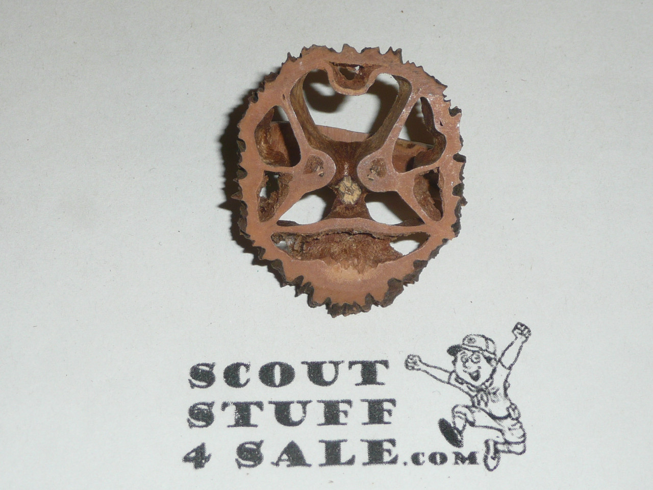 Artistic Wood Slice Neckerchief Slide