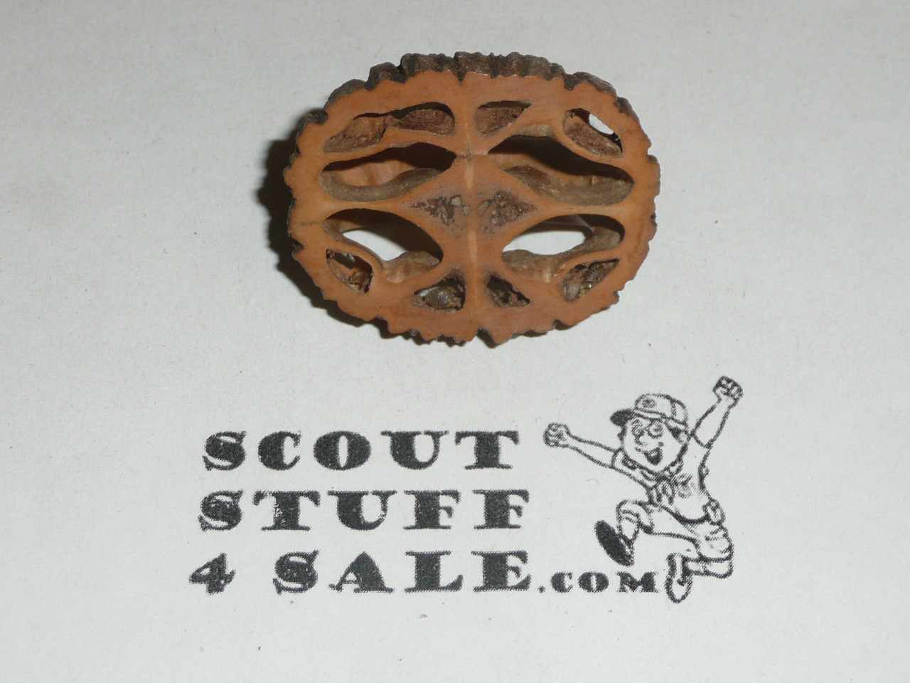 Artistic Wood Slice Neckerchief Slide #2