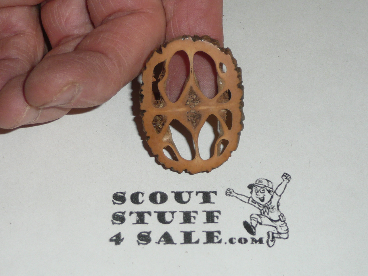 Artistic Wood Slice Neckerchief Slide #3