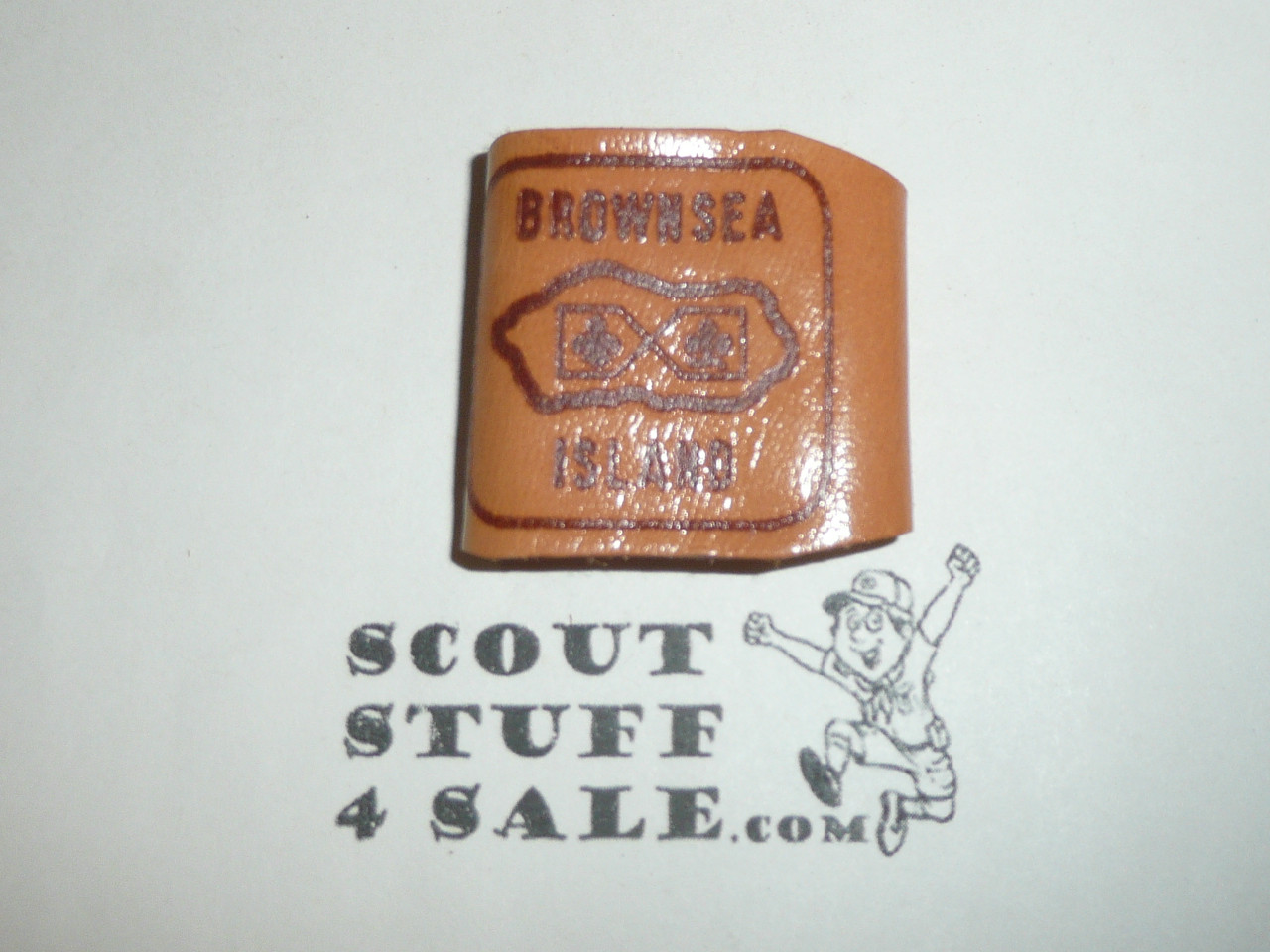 Brownsea Island Leather Neckerchief Slide