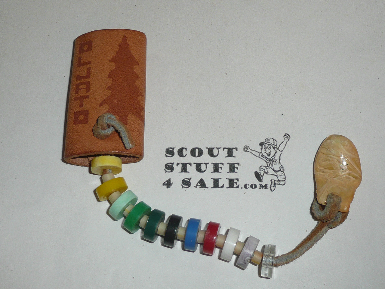 Camp Oljato 1960's leather and beads, Stanford Area Council