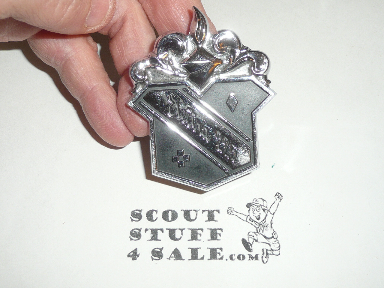 1969 - 1970 Buick Electra 225 Roof Sail Panel Emblem Ornament Made into a Neckerchief Slide