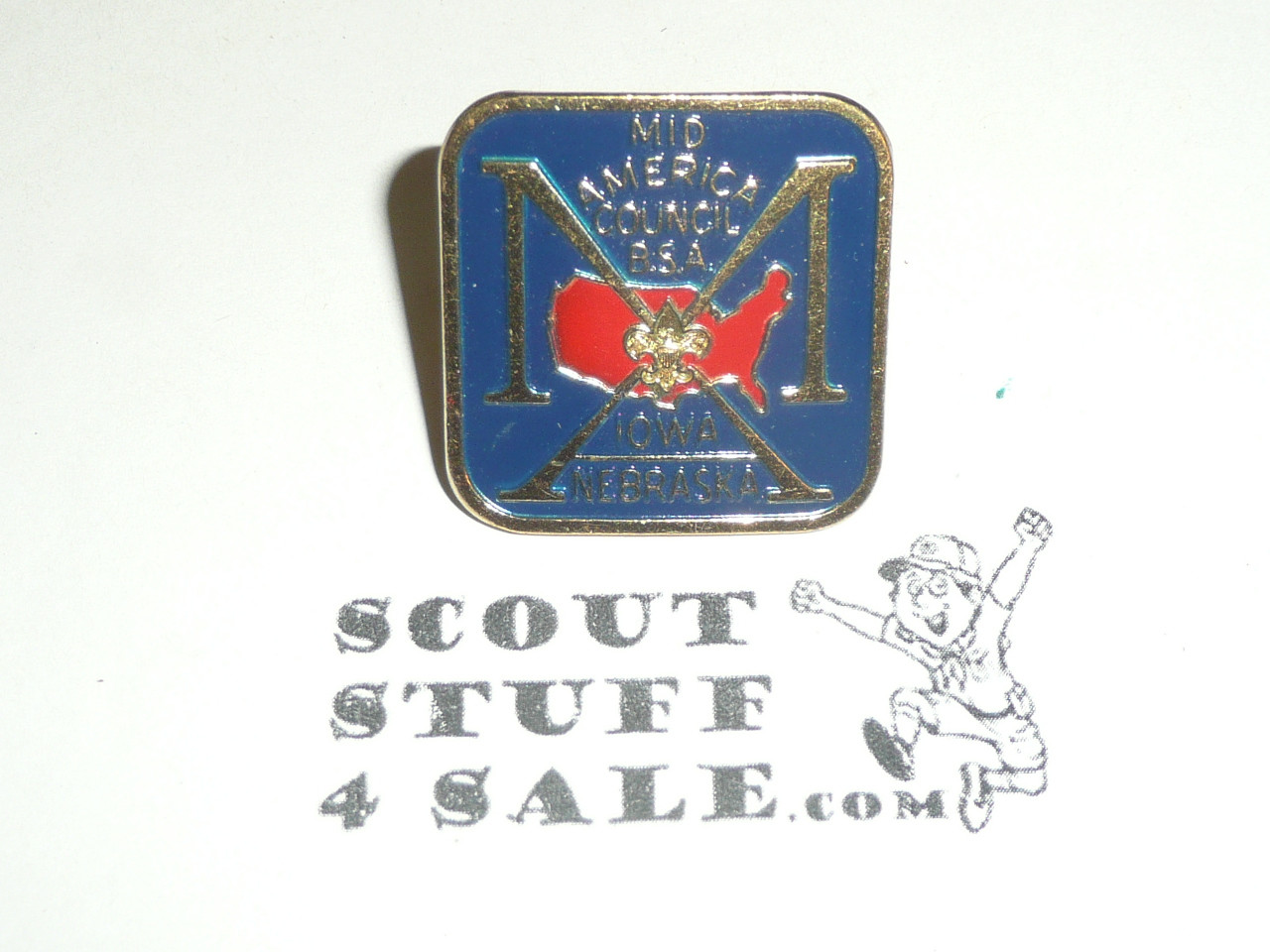 Mid America Council Metal Neckerchief Slide