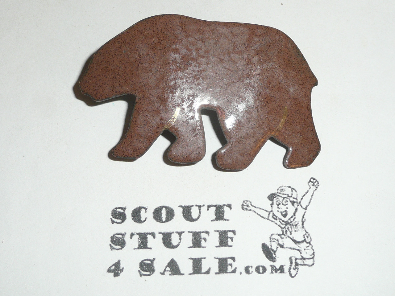 Bear Metal Neckerchief Slide