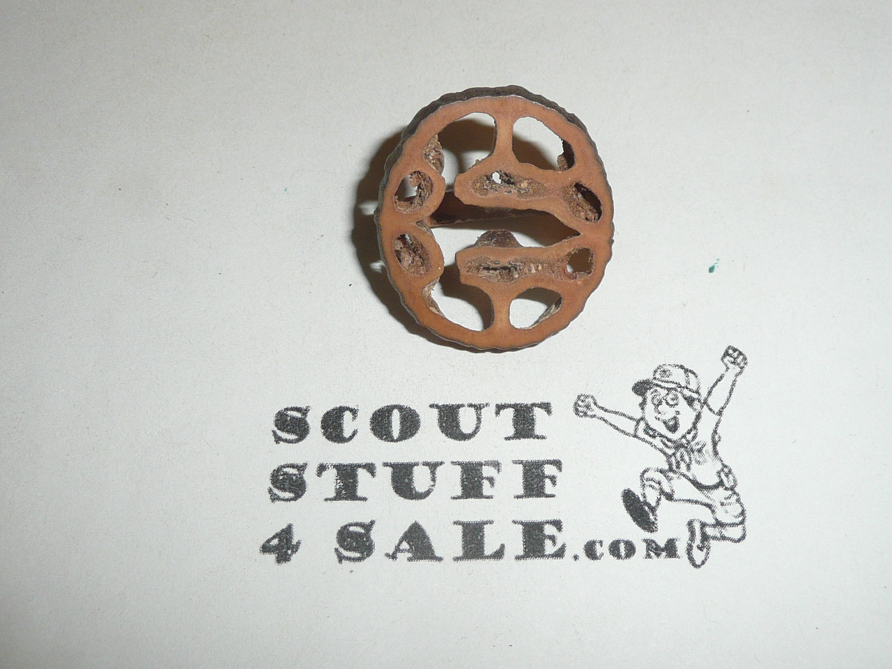 Artistic Wood Slice Neckerchief Slide #5