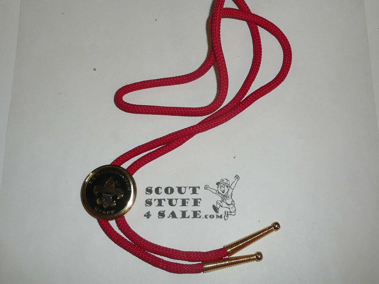 Commissioner Staff Bolo Tie, red cord