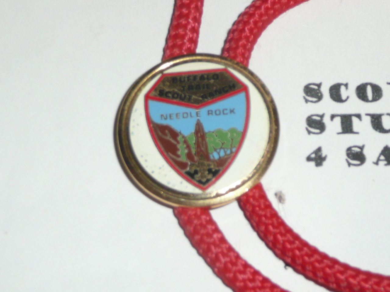 Buffalo Trail Scout Ranch Needle Rock Bolo Tie