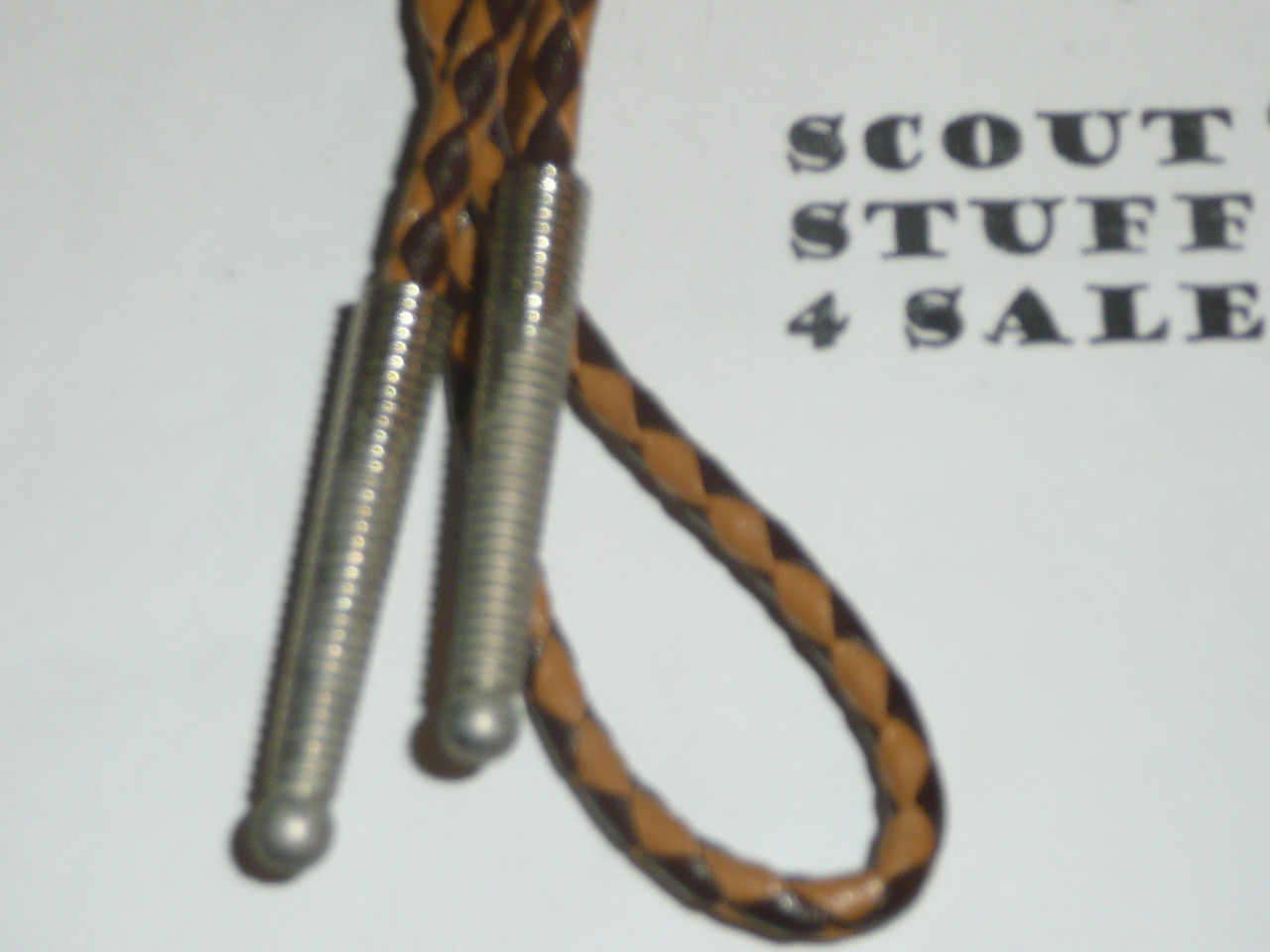 Thunderbird with Turqoise Bolo Tie with Braided Leather cord, Southwest Styling