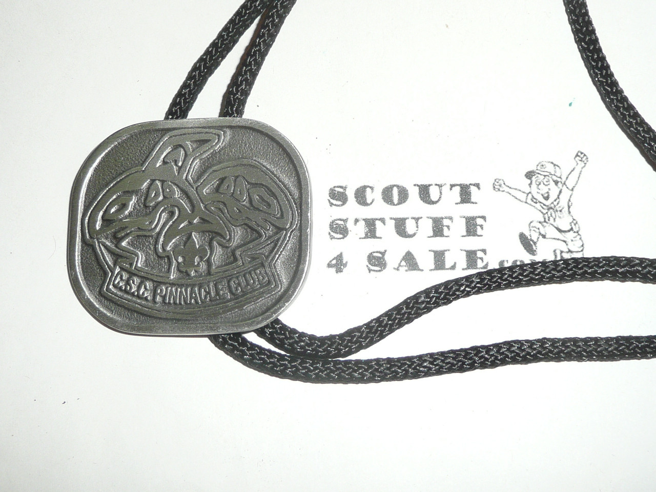 Chief Seattle Council Pinnacle Club Cast Metal Bolo Tie